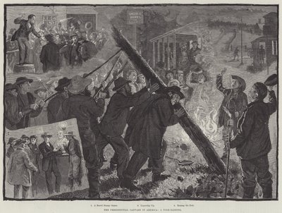 Le démarchage présidentiel en Amérique, une levée de mât - English School